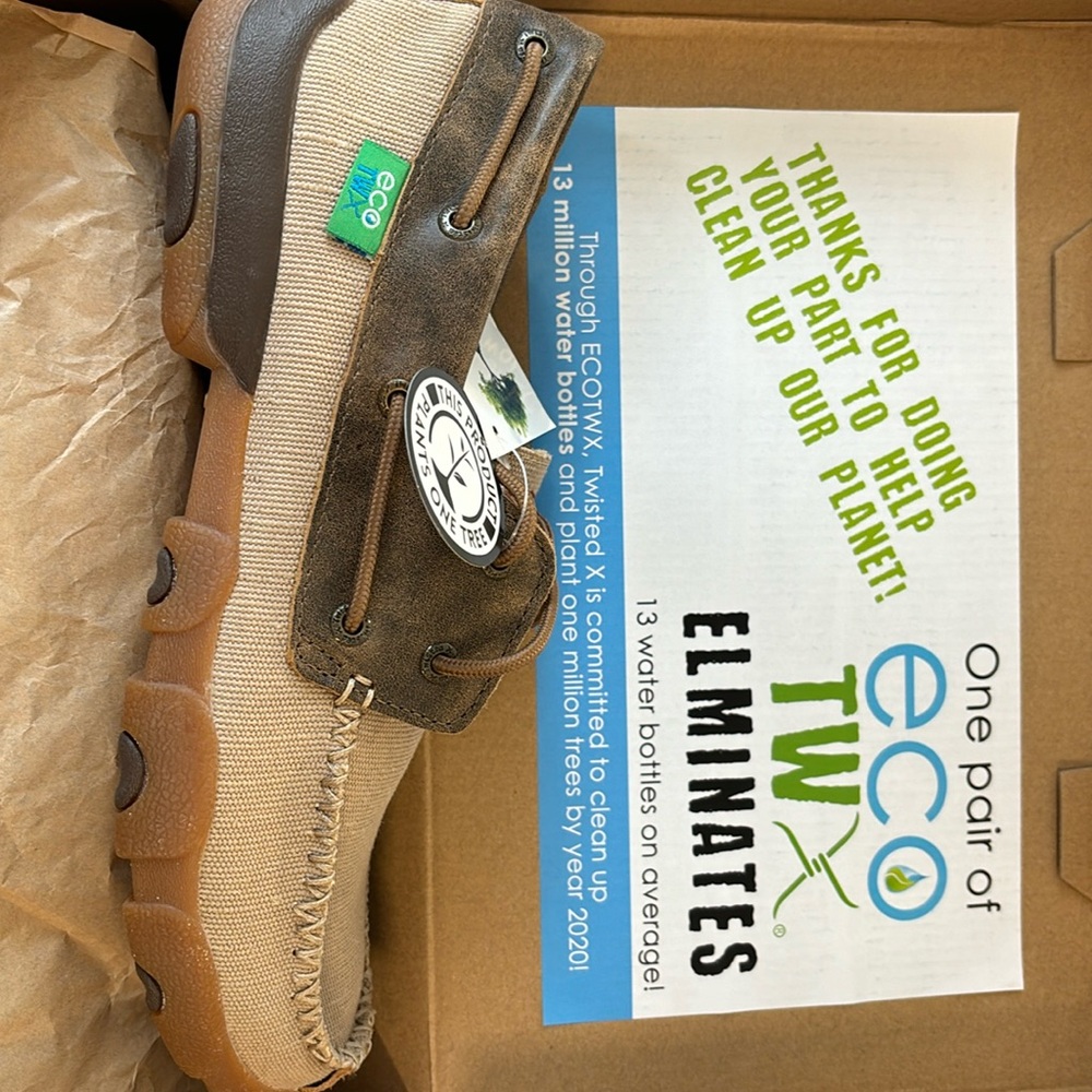Twisted X Khaki Men’s Driving Moc D Toe